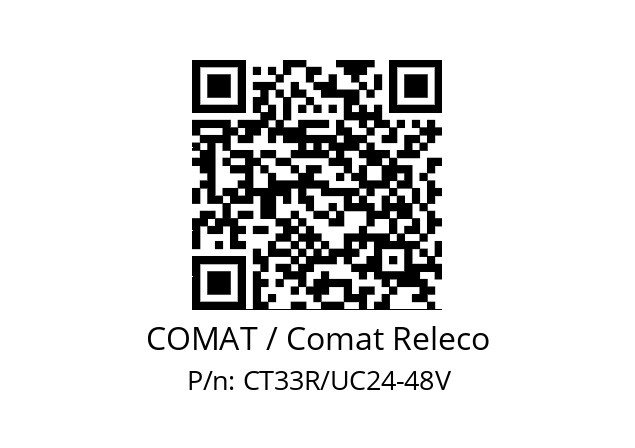   COMAT / Comat Releco CT33R/UC24-48V