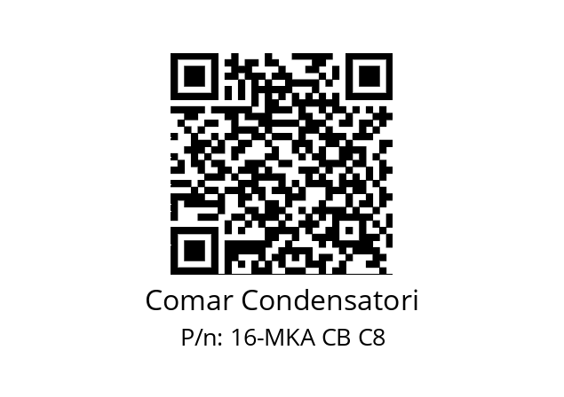   Comar Condensatori 16-MKA CB C8