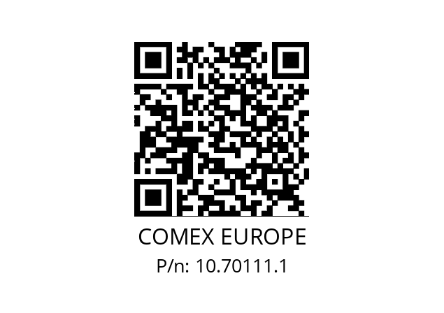   COMEX EUROPE 10.70111.1