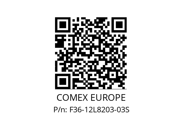   COMEX EUROPE F36-12L8203-03S