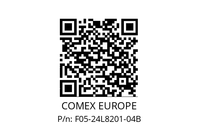   COMEX EUROPE F05-24L8201-04B