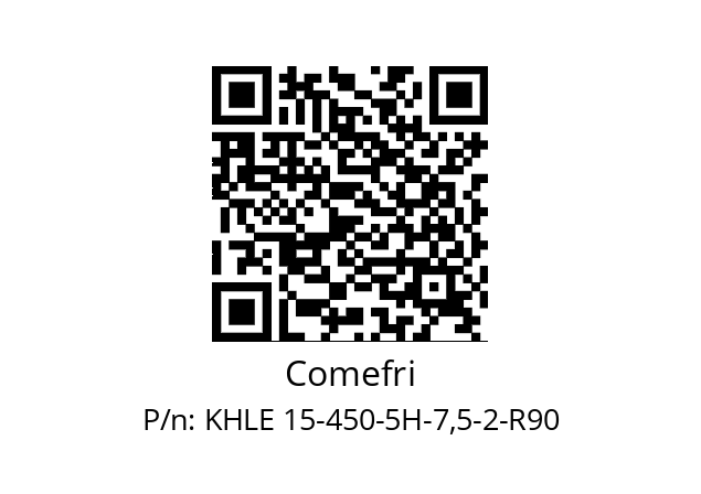   Comefri KHLE 15-450-5H-7,5-2-R90