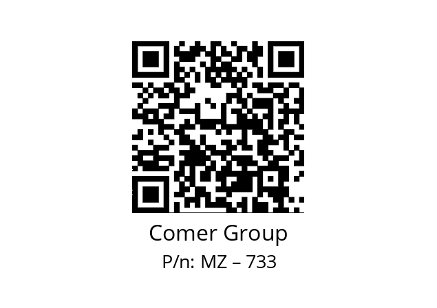   Comer Group MZ – 733