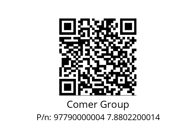   Comer Group 97790000004 7.8802200014