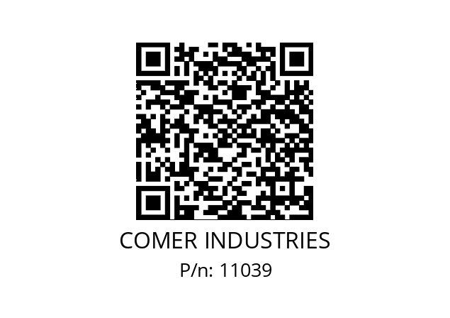  PGA 162 CPC 12,5 COMER INDUSTRIES 11039