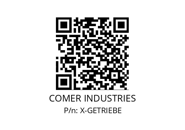   COMER INDUSTRIES X-GETRIEBE