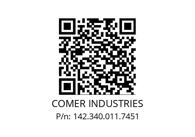   COMER INDUSTRIES 142.340.011.7451