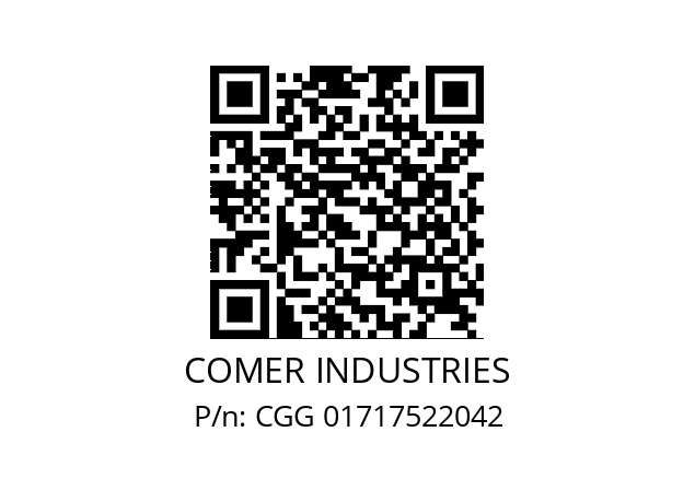   COMER INDUSTRIES CGG 01717522042