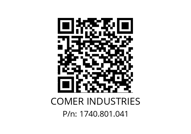   COMER INDUSTRIES 1740.801.041