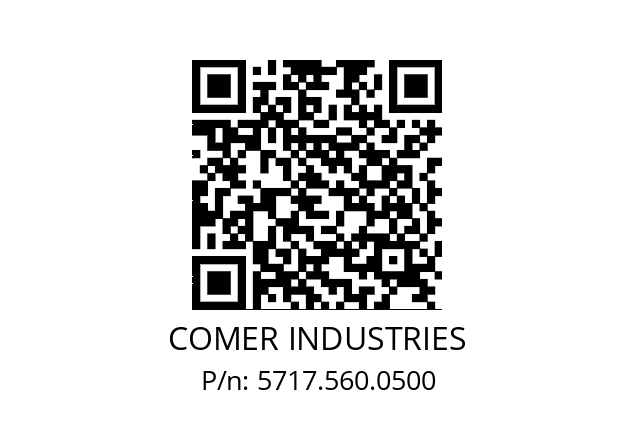   COMER INDUSTRIES 5717.560.0500