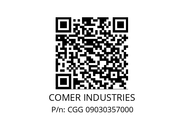   COMER INDUSTRIES CGG 09030357000