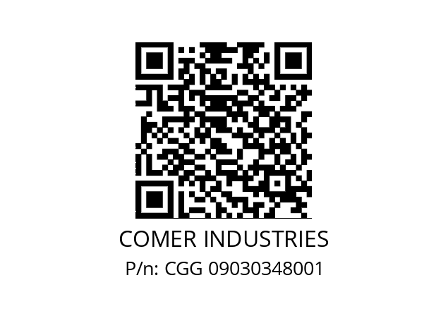   COMER INDUSTRIES CGG 09030348001