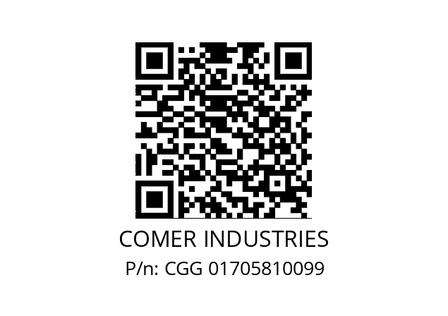   COMER INDUSTRIES CGG 01705810099