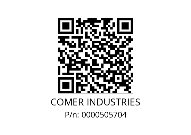   COMER INDUSTRIES 0000505704