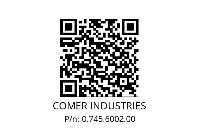   COMER INDUSTRIES 0.745.6002.00