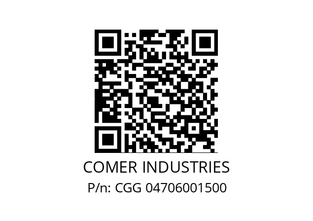   COMER INDUSTRIES CGG 04706001500