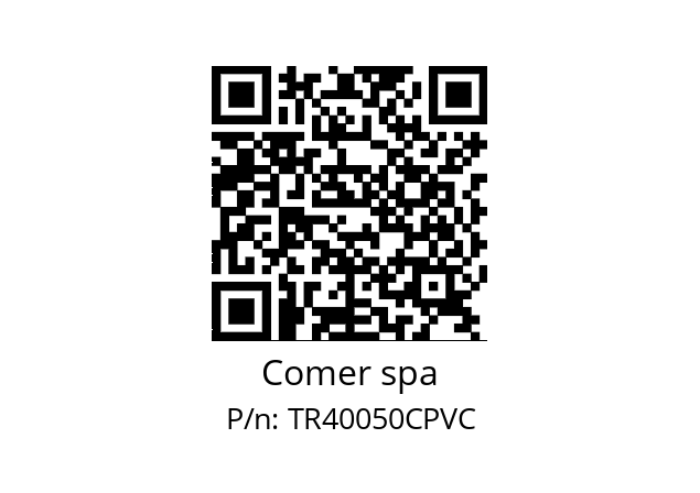   Comer spa TR40050CPVC