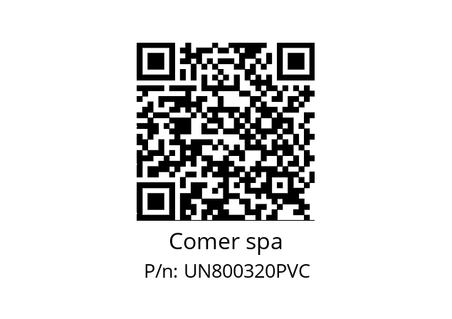   Comer spa UN800320PVC