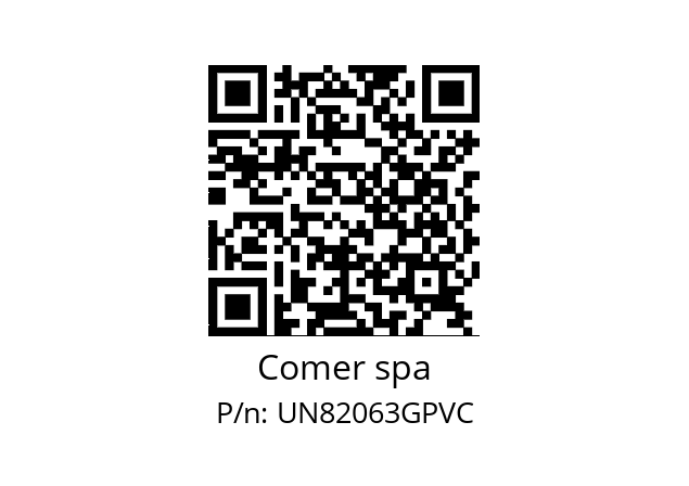   Comer spa UN82063GPVC