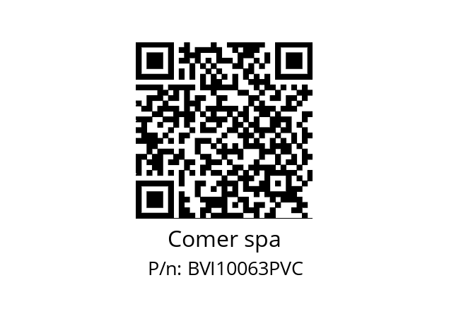   Comer spa BVI10063PVC