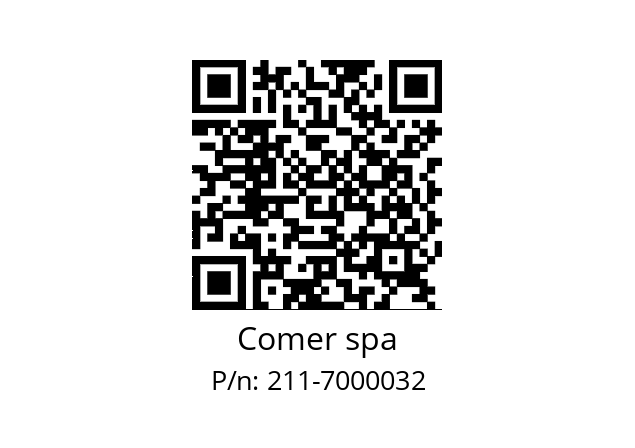   Comer spa 211-7000032