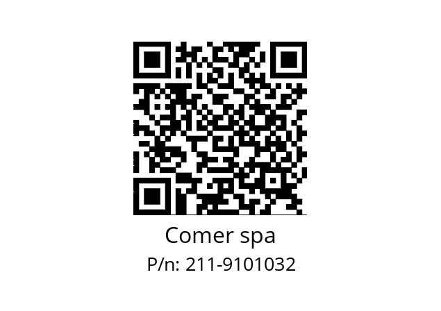   Comer spa 211-9101032