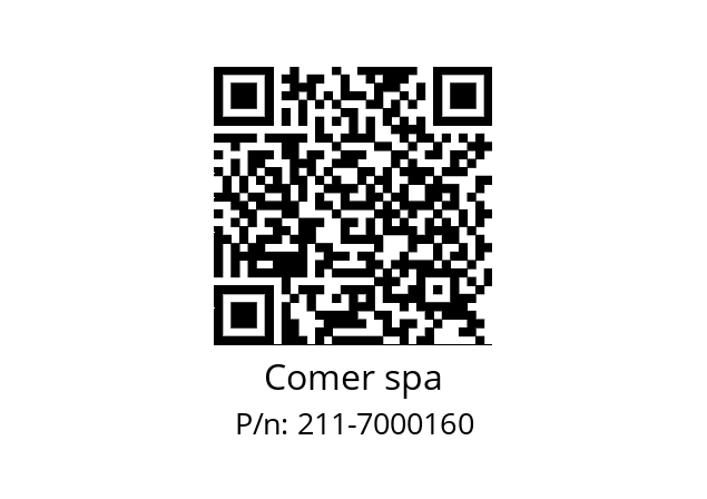   Comer spa 211-7000160