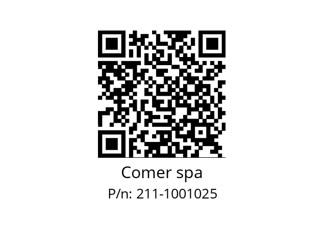   Comer spa 211-1001025