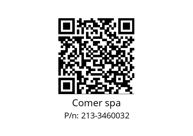   Comer spa 213-3460032