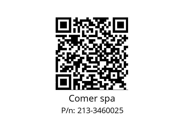   Comer spa 213-3460025