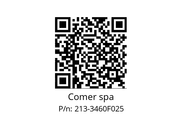   Comer spa 213-3460F025