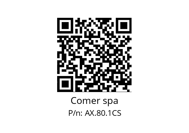   Comer spa AX.80.1CS