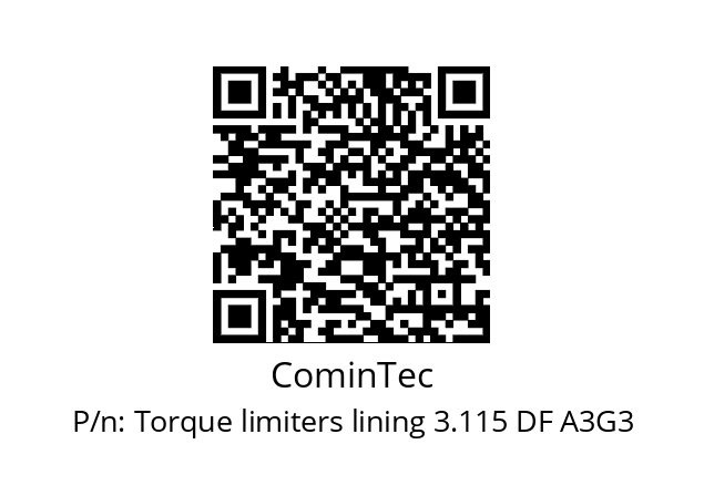   CominTec Torque limiters lining 3.115 DF A3G3