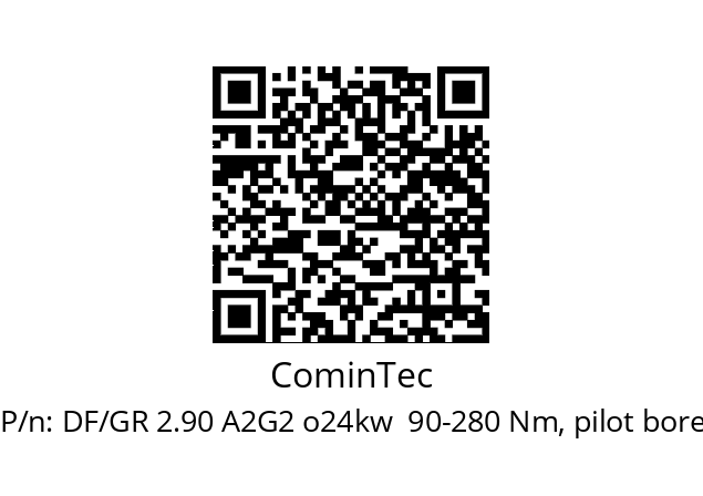   CominTec DF/GR 2.90 A2G2 o24kw  90-280 Nm, pilot bore