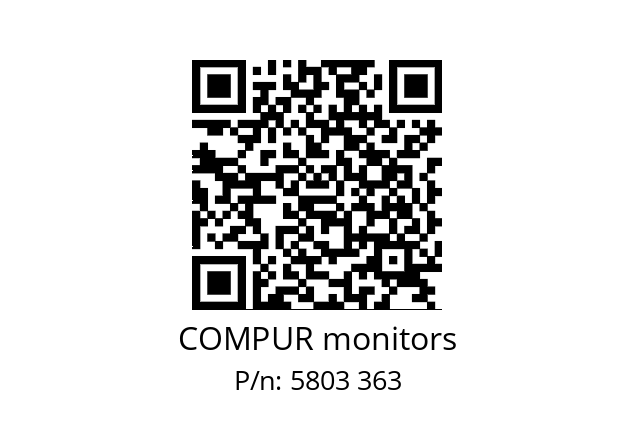   COMPUR monitors 5803 363