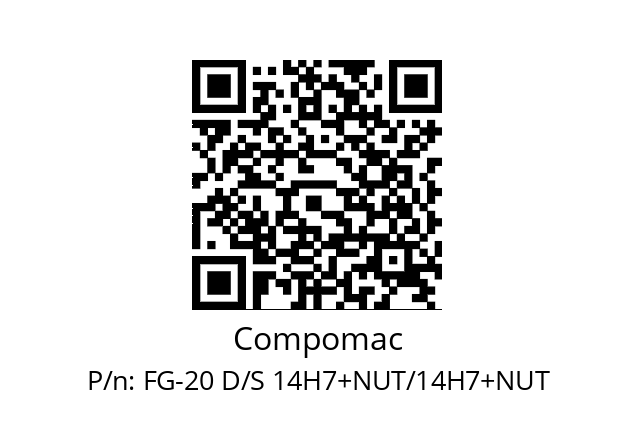   Compomac FG-20 D/S 14H7+NUT/14H7+NUT