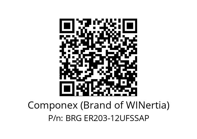   Componex (Brand of WINertia) BRG ER203-12UFSSAP