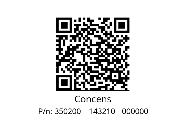   Concens 350200 – 143210 - 000000