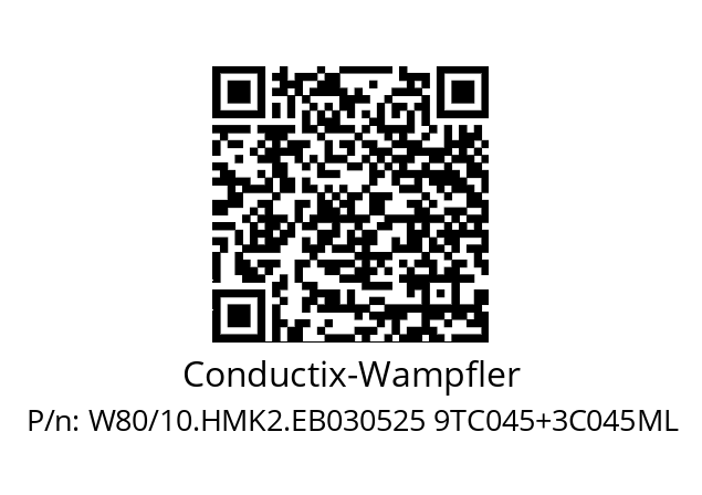   Conductix-Wampfler W80/10.HMK2.EB030525 9TC045+3C045ML