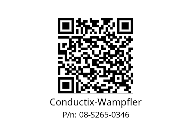   Conductix-Wampfler 08-S265-0346