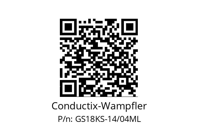   Conductix-Wampfler GS18KS-14/04ML