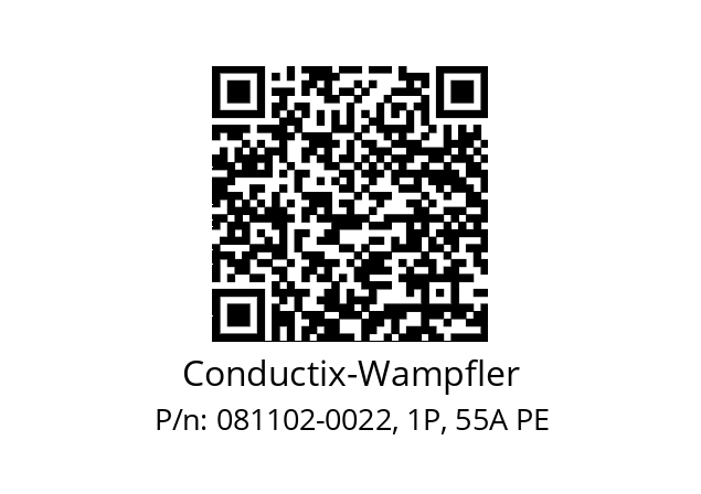   Conductix-Wampfler 081102-0022, 1P, 55A PЕ