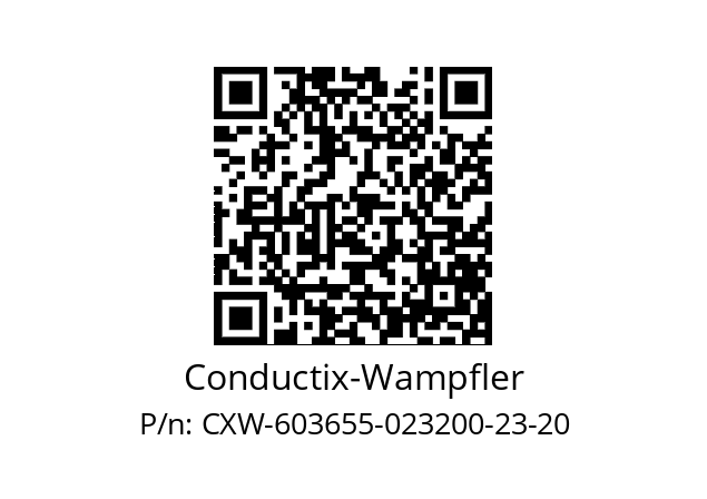   Conductix-Wampfler CXW-603655-023200-23-20