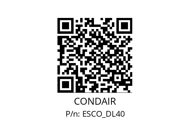   CONDAIR ESCO_DL40