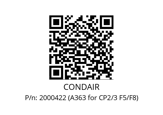   CONDAIR 2000422 (A363 for CP2/3 F5/F8)