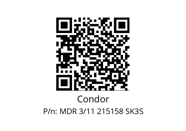   Condor MDR 3/11 215158 SK3S