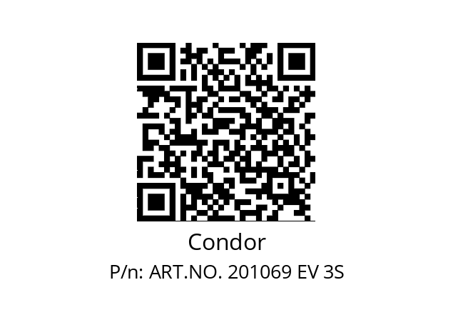   Condor ART.NO. 201069 EV 3S