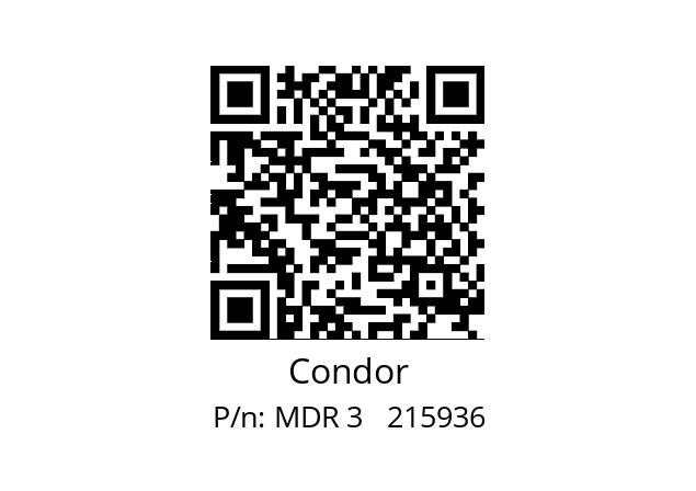   Condor MDR 3   215936