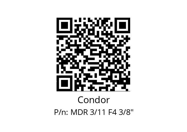   Condor MDR 3/11 F4 3/8"