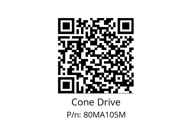   Cone Drive 80MA105M